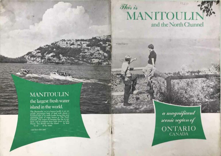 Front cover (right) from the first issue of This is Manitoulin from 1960.