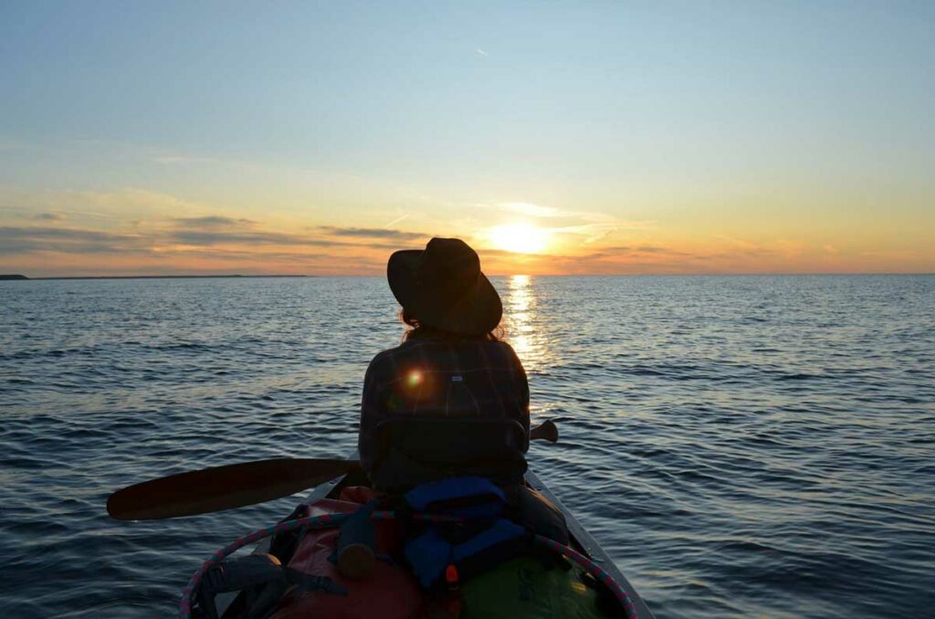 On the water you are guaranteed a sunset a day. Photo by Warren Schlote